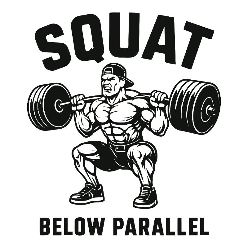 Squat Below Parallel Heavy Lifter
