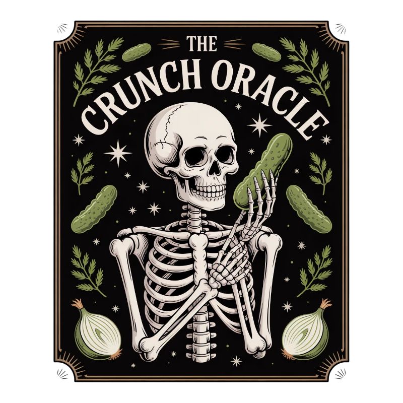 Le croquant Oracle Squelette Et Concombres Humour
