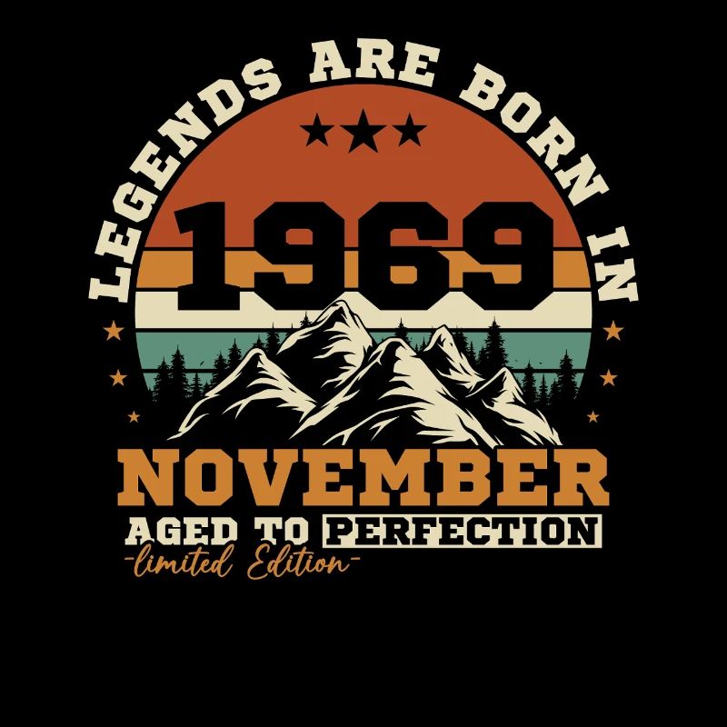 November 1969 Vintage-Retro-Geburtstag