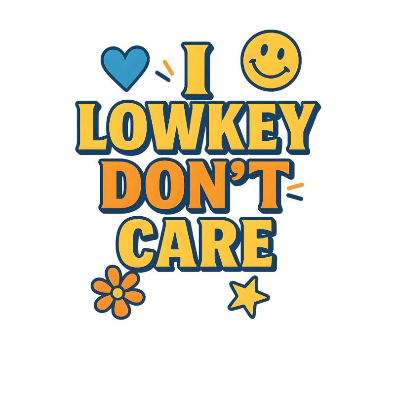 Lowkey Don’t Care, Funny Saying 