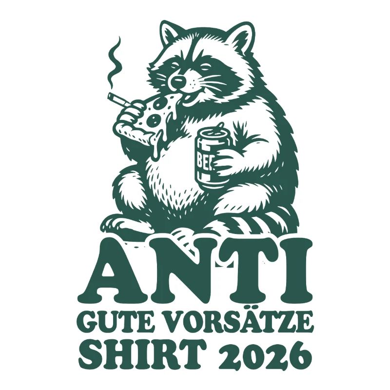 Waschbär | Anti gute Vorsätze 2026