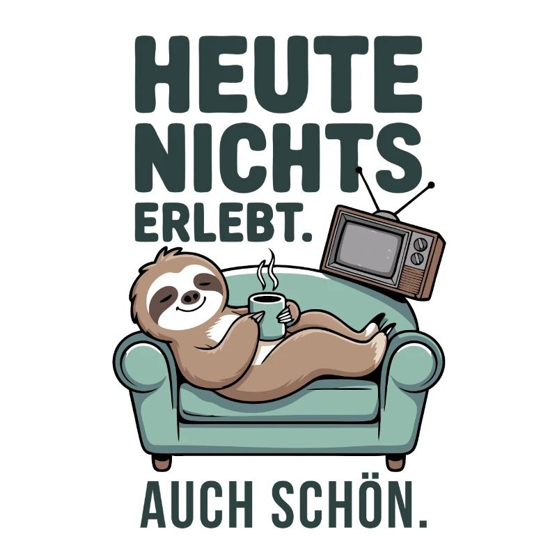 Nothing experienced today sloth on the sofa