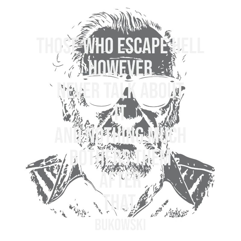 Gritty Bukowski Portrait Tee
