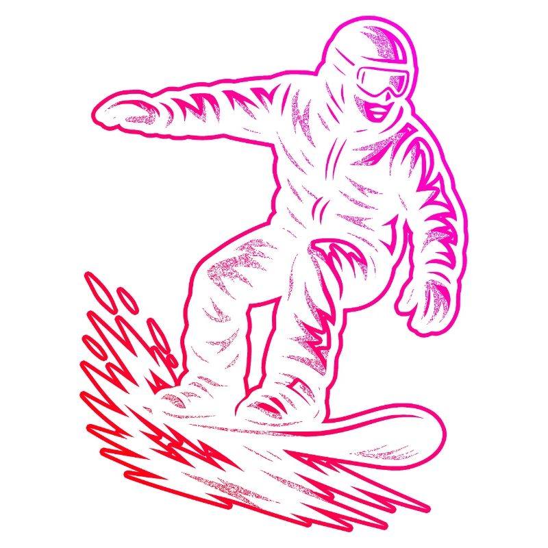 Motif classique du snowboard