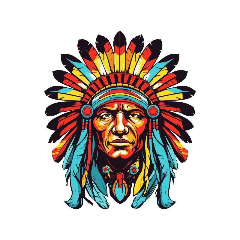 Indianer Häuptling Comic