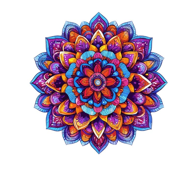 Regenbogen Mandala Kaleidoskop