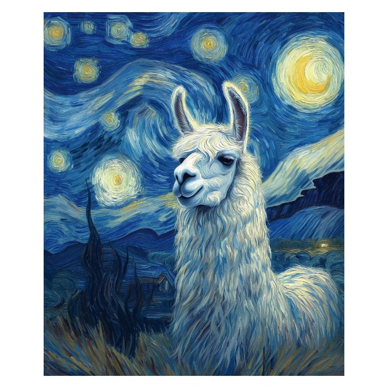 Lama Van Gogh Starry Night