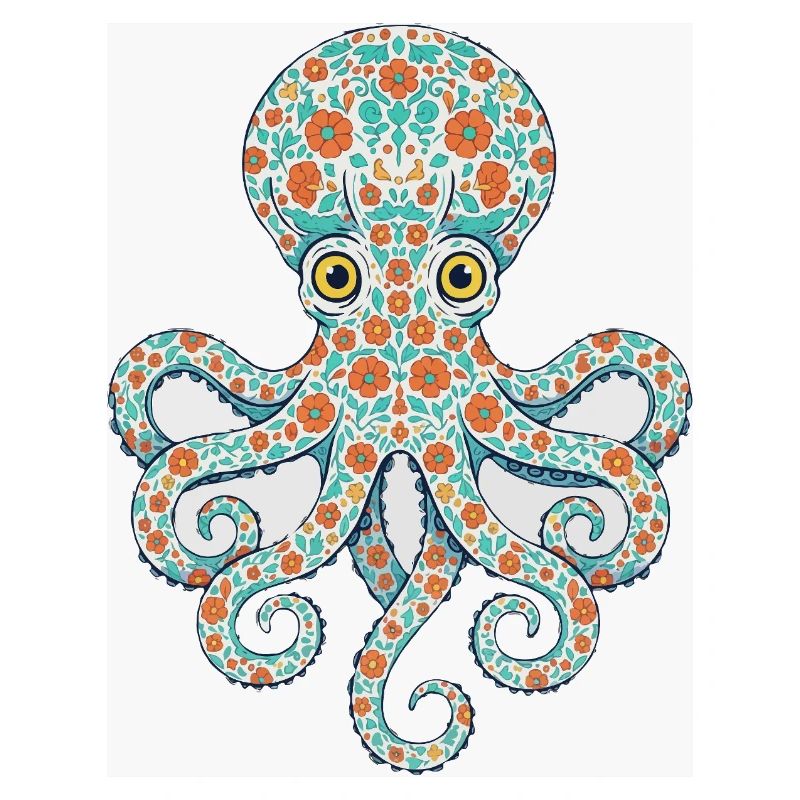 Blumen-Oktopus