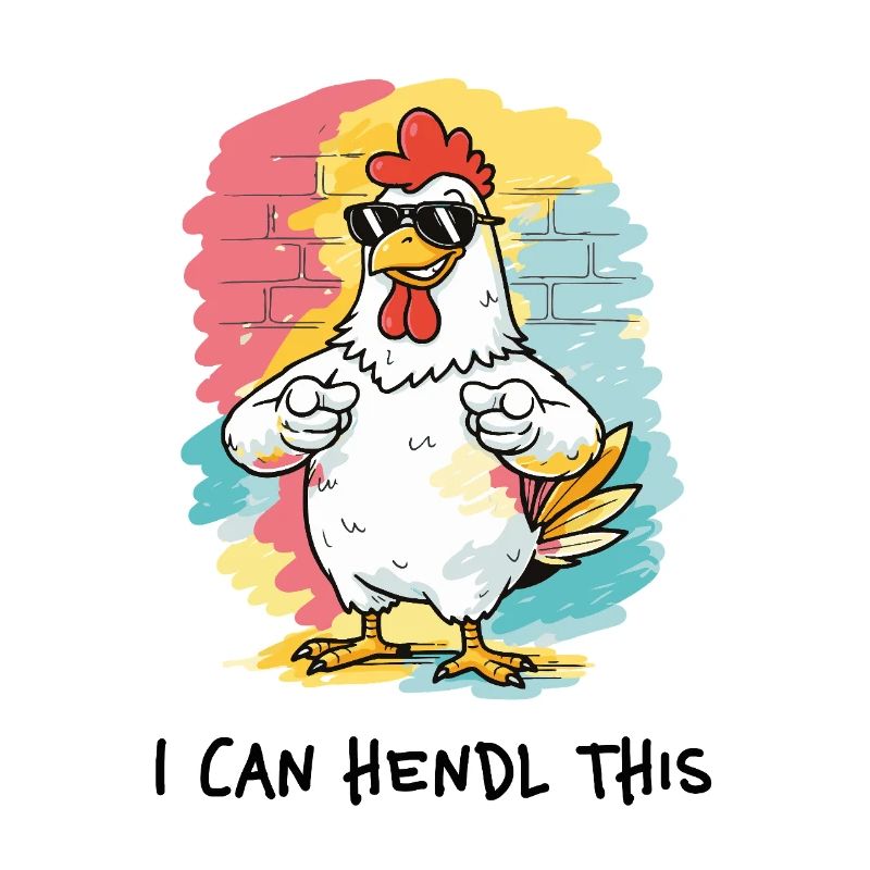 I Can Hendl This – Dialect Pun Chicken Rooster