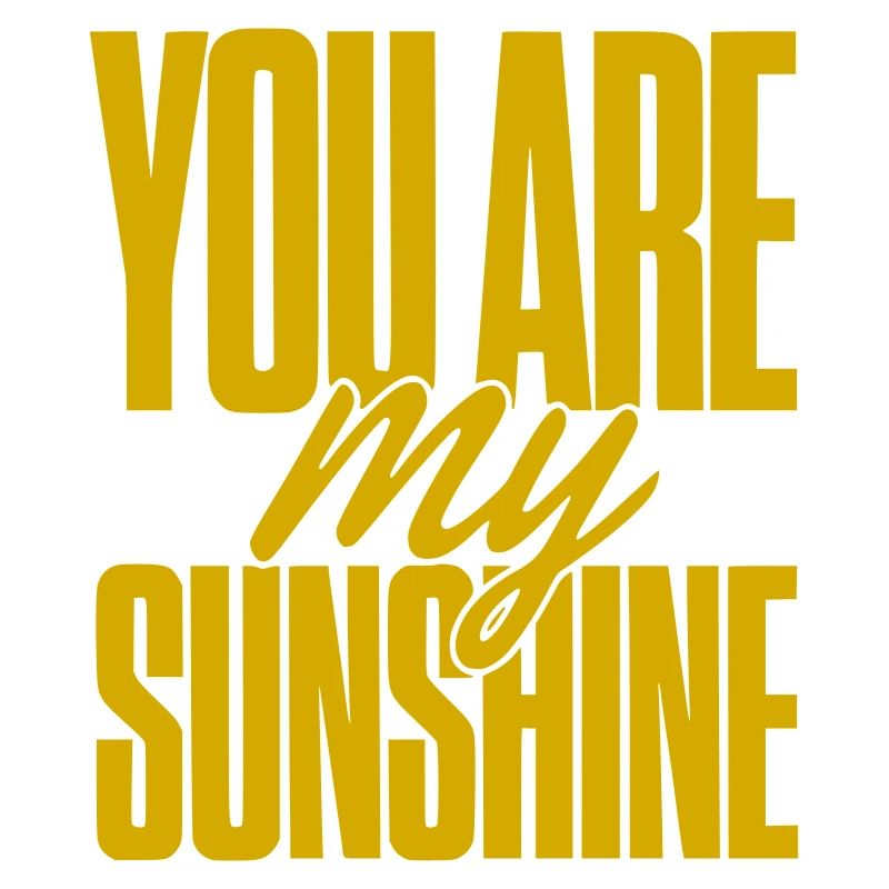 Tu es ma typographie dorée de soleil