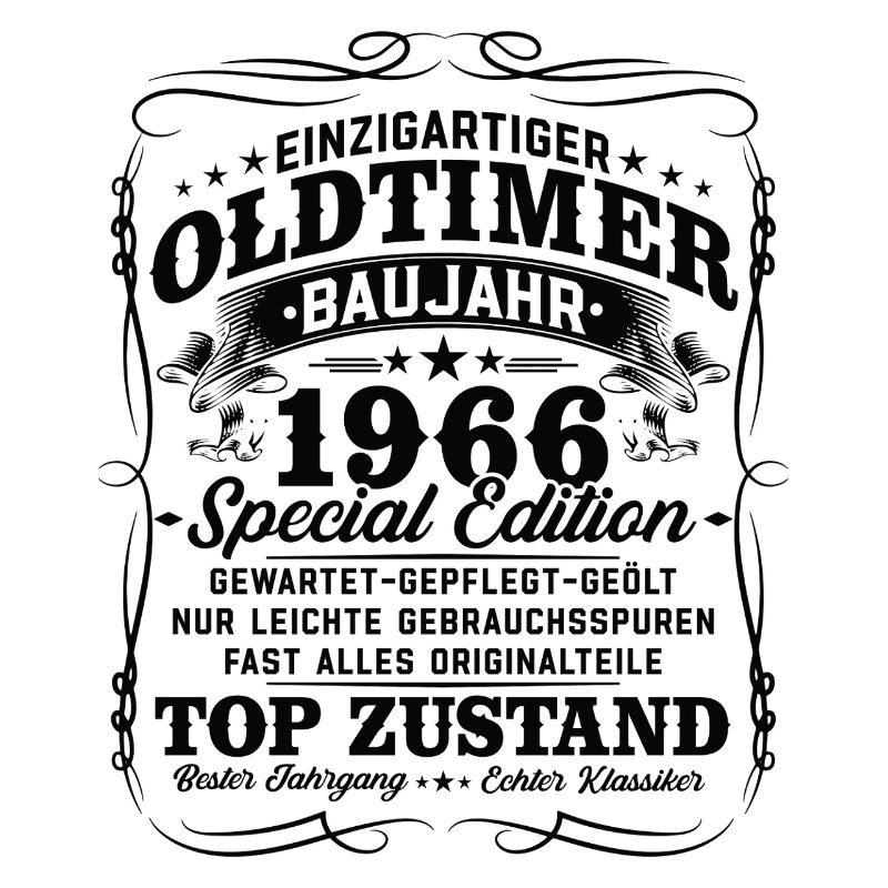 60. Geburtstag 1966 Oldtimer Geschenk Retro