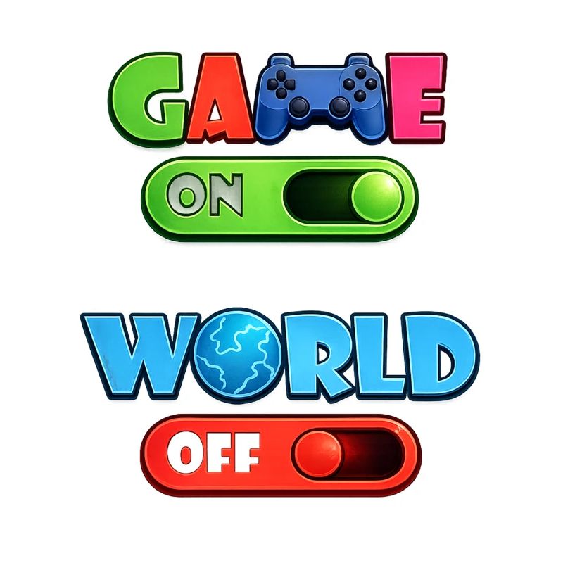 Game On – World Off | Gamer design with controller