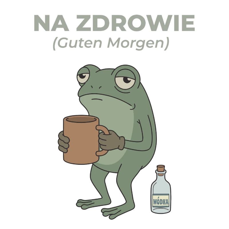 Frog Na zdrowie Coffee & Vodka Humor