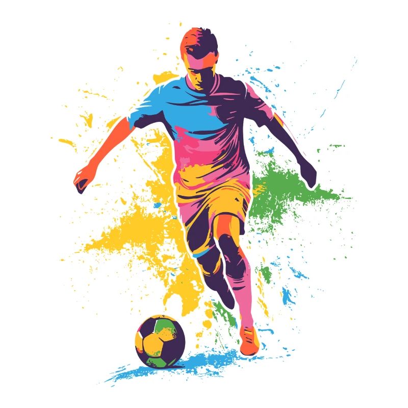 Farbspritzer Fußballheld