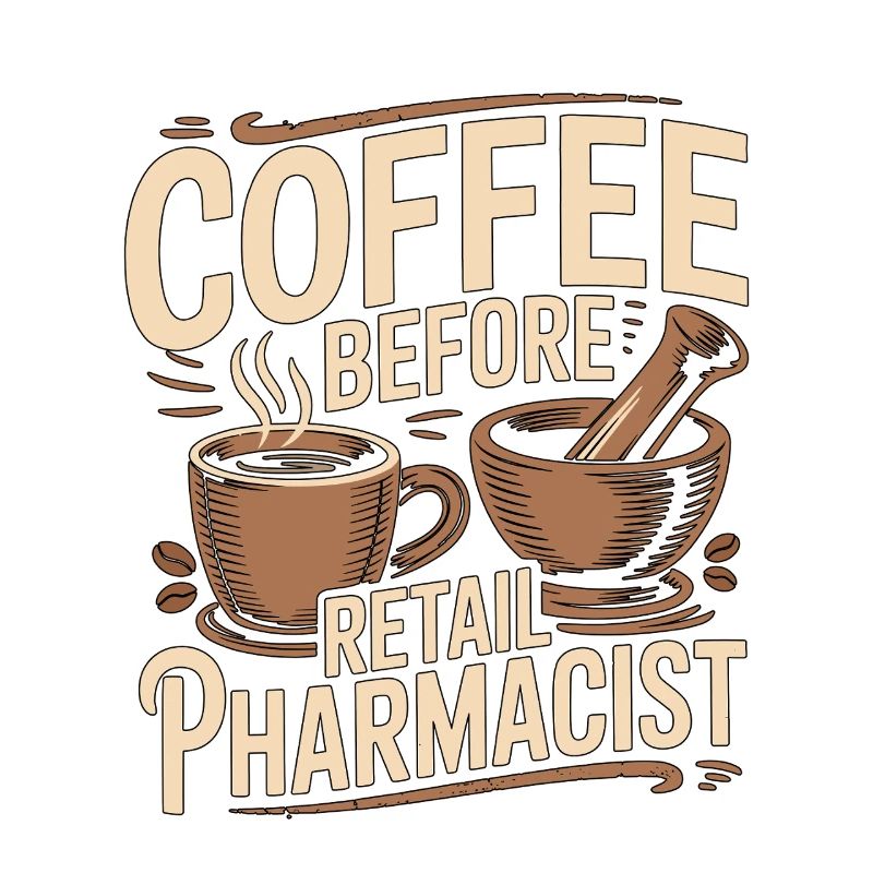 Retail Pharmacist Coffee Medication Coffee Lover