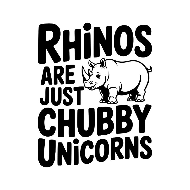 Nashörner sind einfach pummelige Einhörner