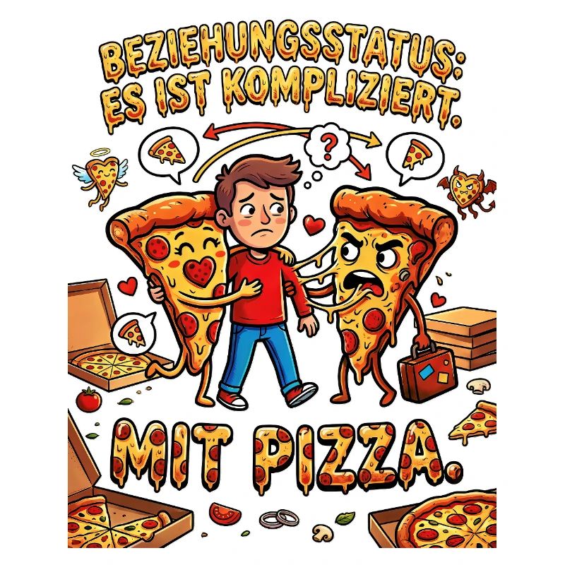 Statut relationnel C’est compliqué avec la pizza