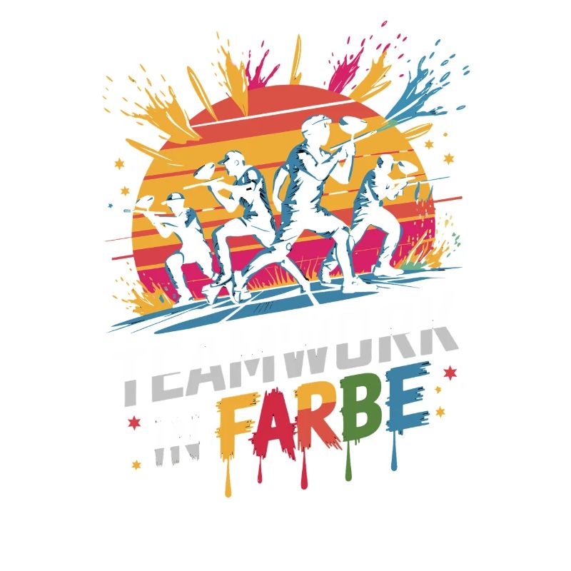  Teamwork In Farbe Maler Team Handwerker Lackierer