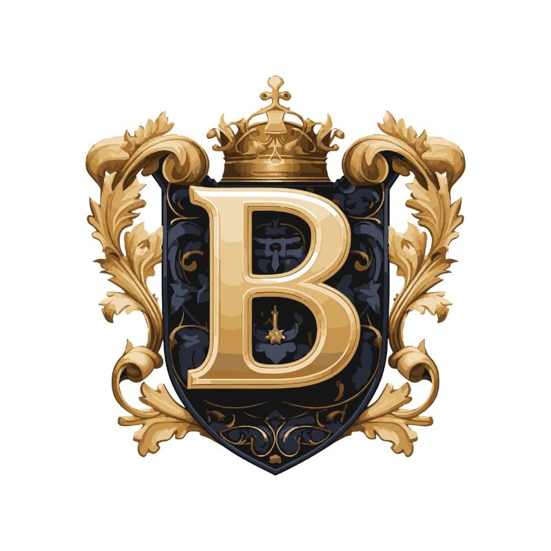 B Lettre Nom Couronne