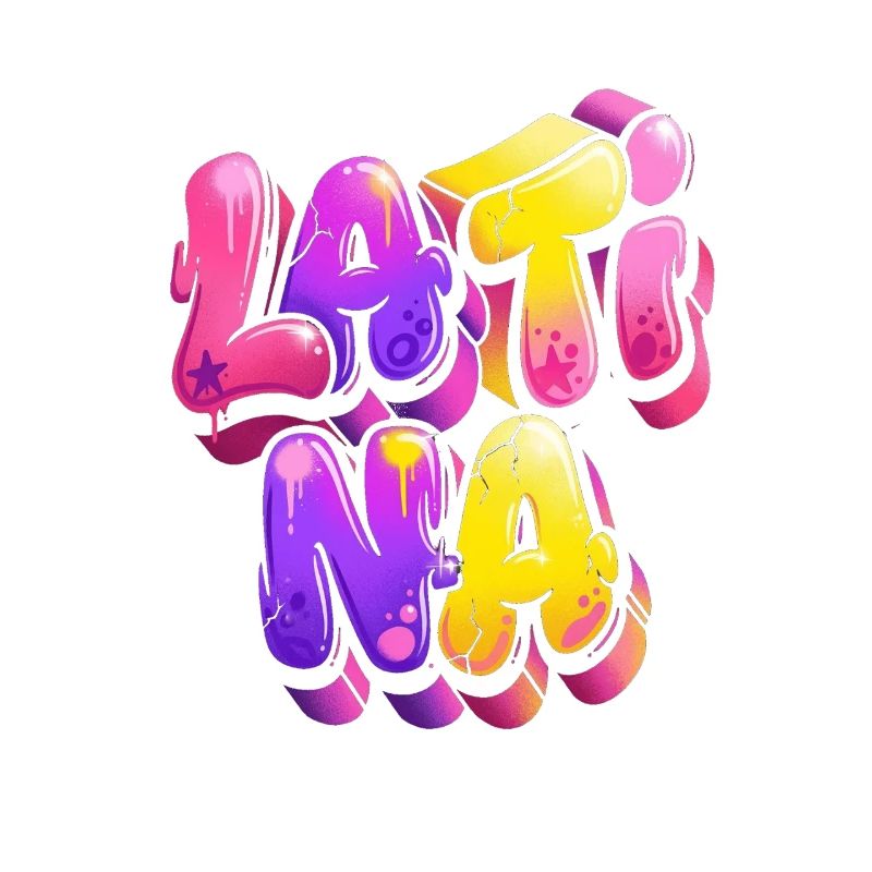 Neon Graffiti Lettering Gradient