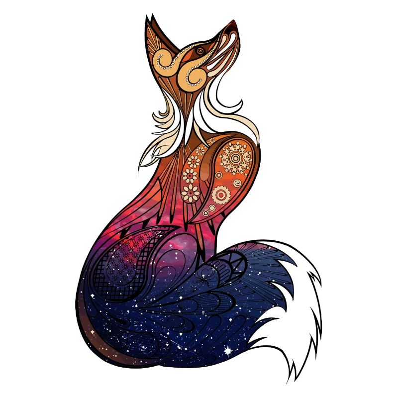Cosmic Mandala Fox