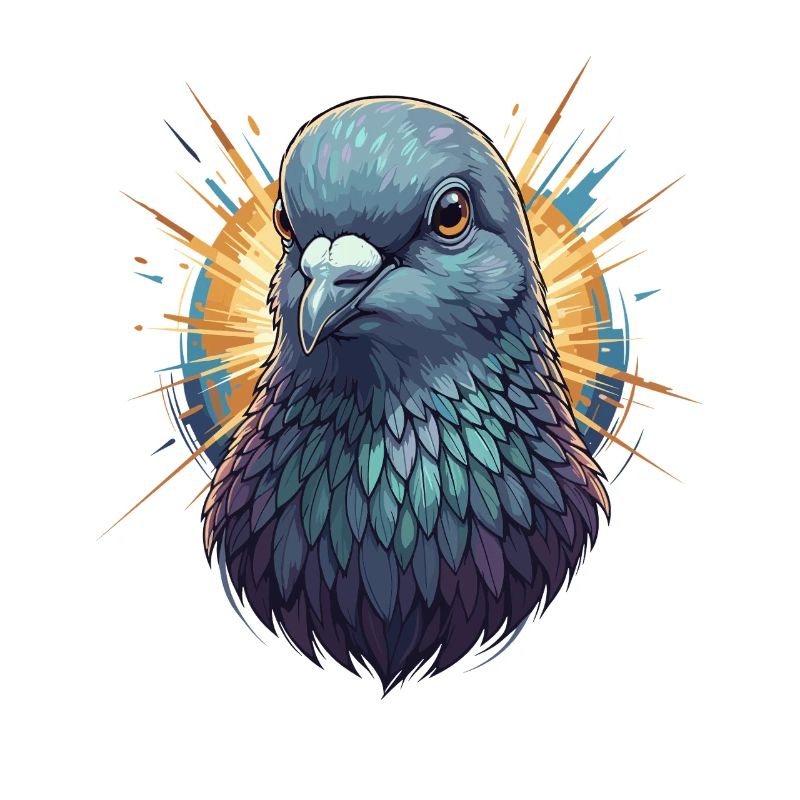 Sunbeam Dove Portrait