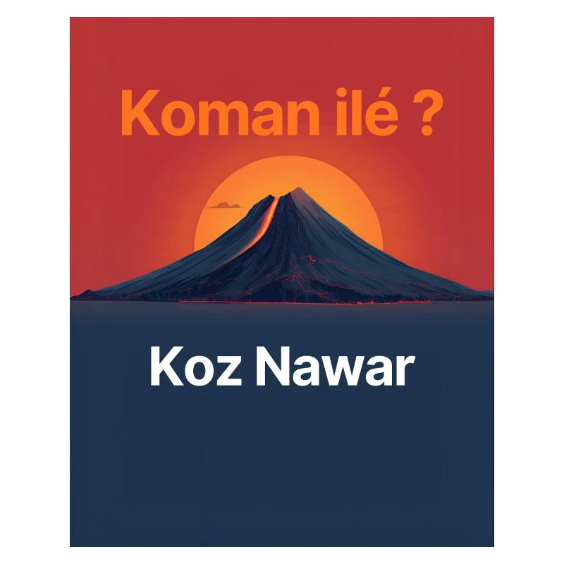 Vulkanische Insel Koz Nawar
