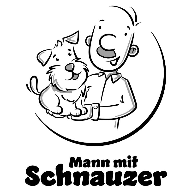 Mann mit Schnauzer (Oberlippenbart)