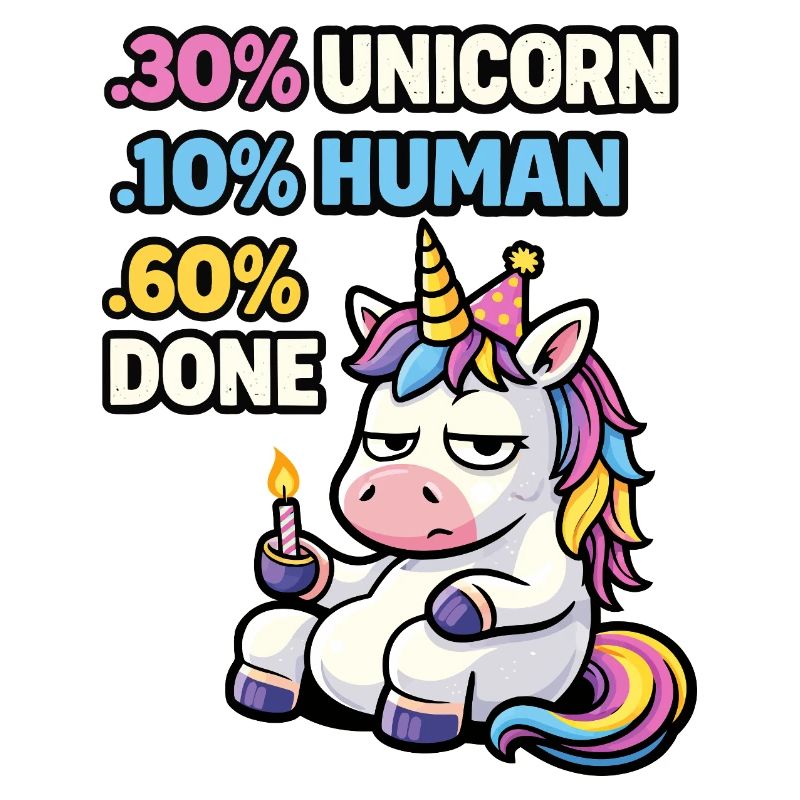 Einhorn-Burnout-Geburtstags-Meme
