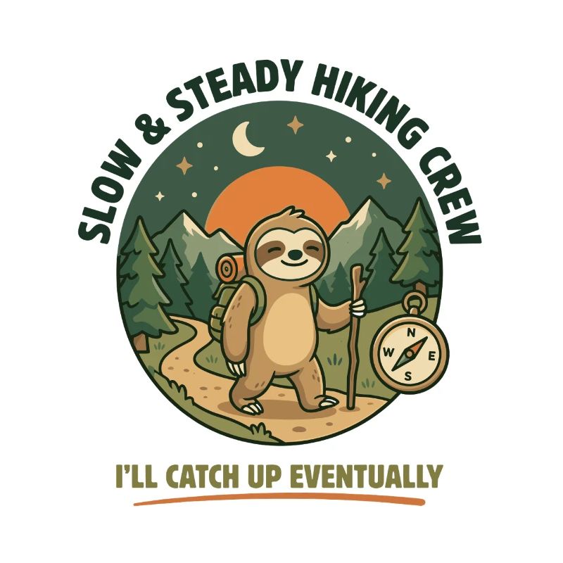 Langsame und stetige Wandergruppe