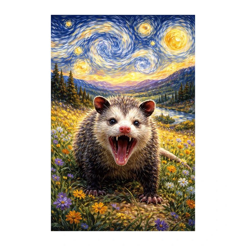 Opossum Sternennacht
