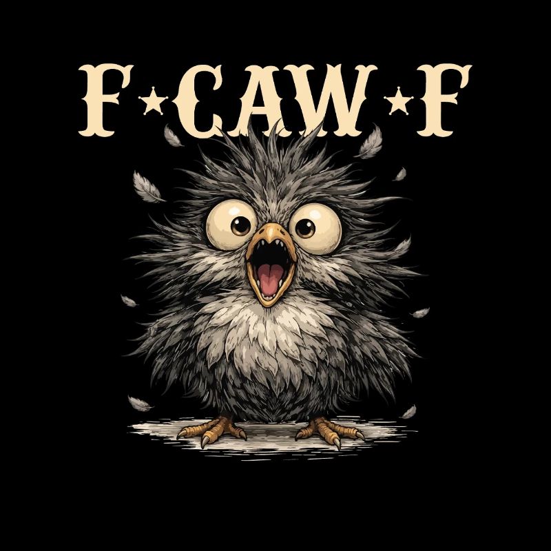 FCawF Sarcasme Oiseau Jeu de mots Humour noir Corbeau