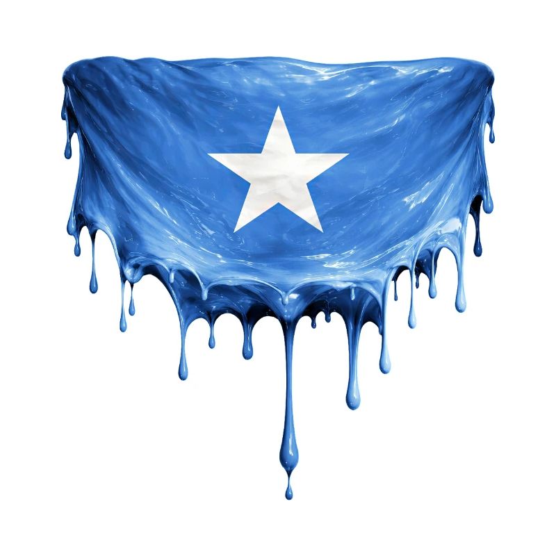 Somali Flag Drop Art