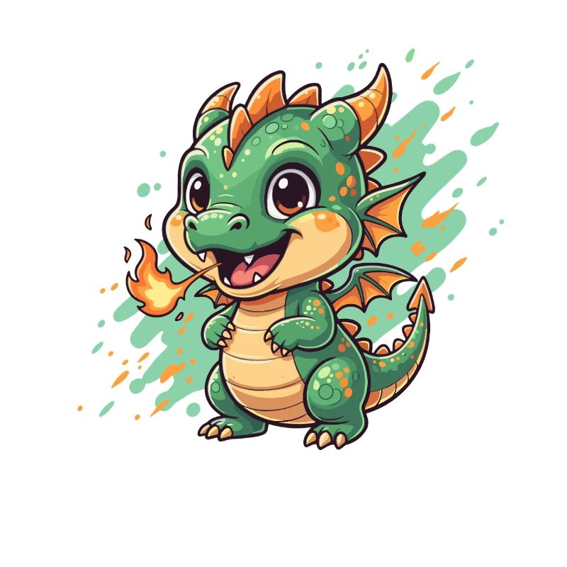 Kleiner Feuerdrache Charm