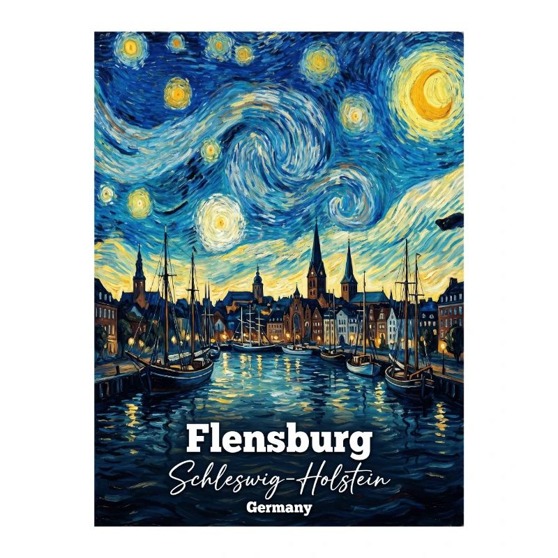 Flensburg Germany Sternennacht