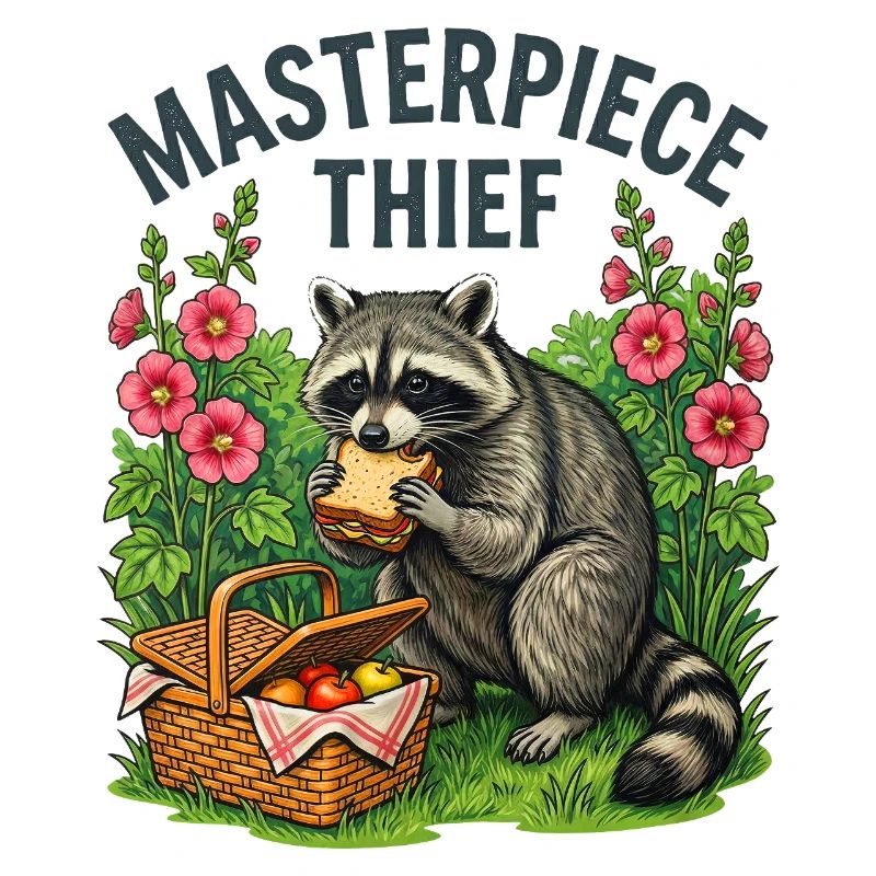 Waschbär-Picknickdieb