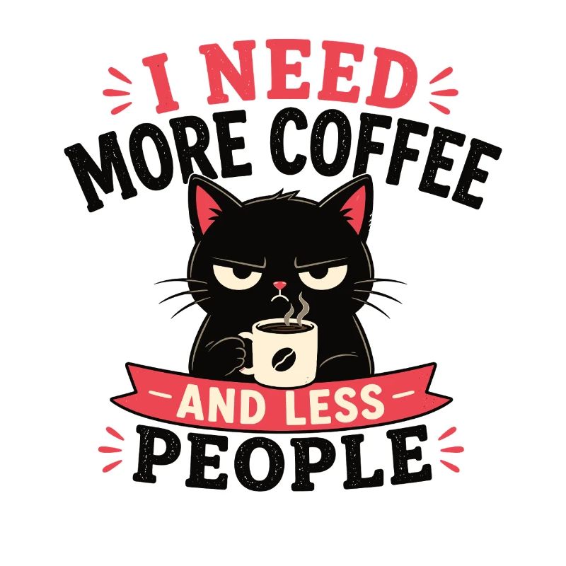 I need more coffee and less people cat