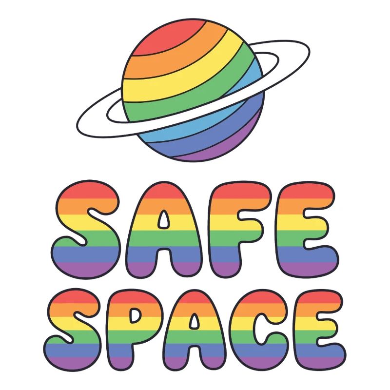 LBGTQIA+ Safe Space Pride Month Sticker - Safe Spa