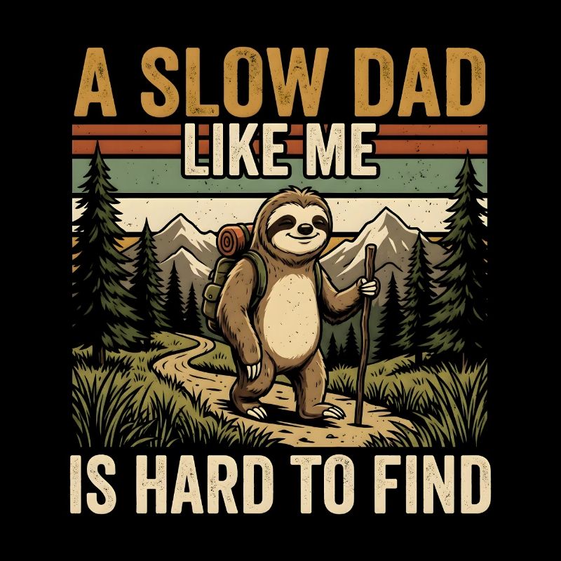 Slow Dad Like Me Hiking Sloth