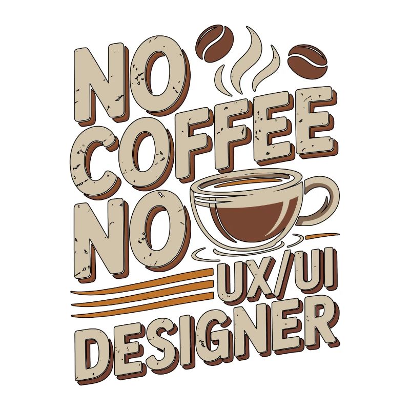 Designer UX/UI Sans café Web Designer Passionné de café