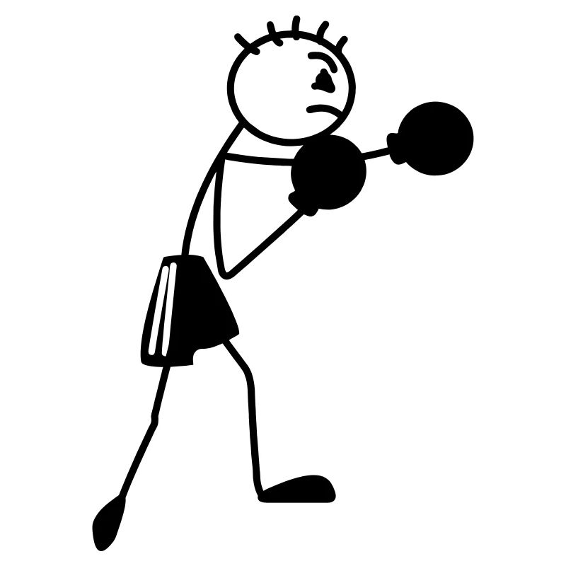 Figurine de boxe Stickmen