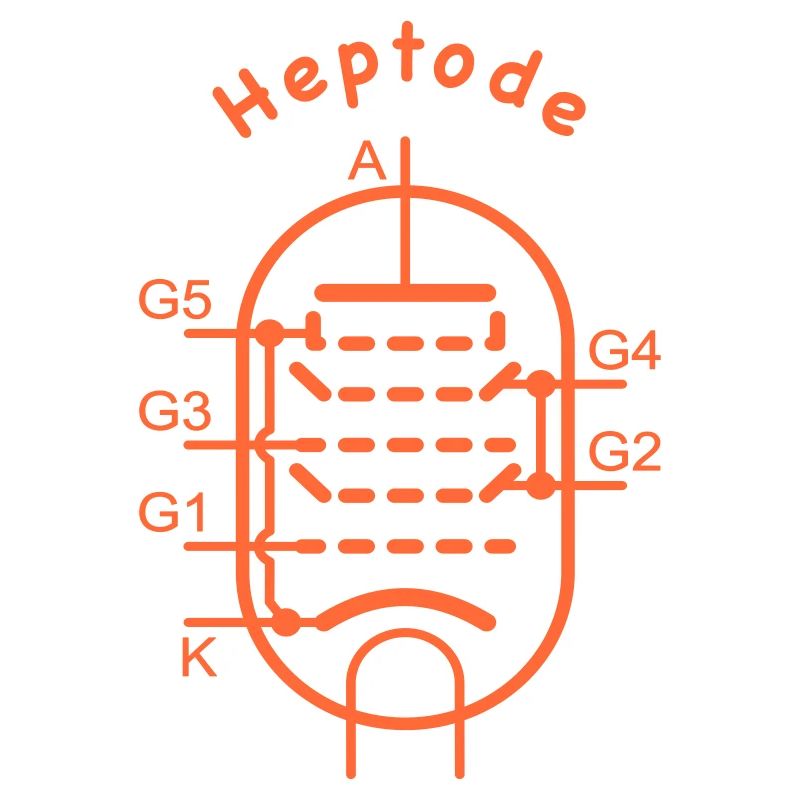 Vakuumröhren-Symbol Heptode