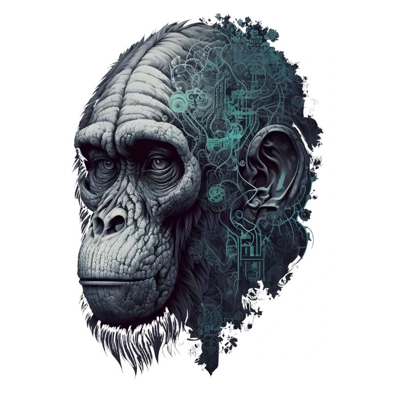 AI-controlled monkey