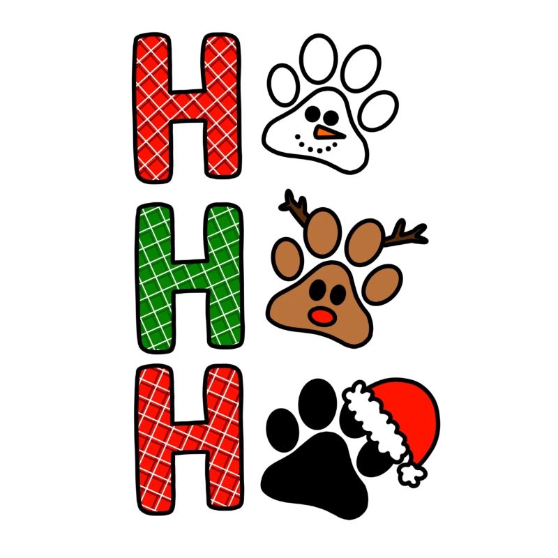 H Weihnachtspfoten Plaid