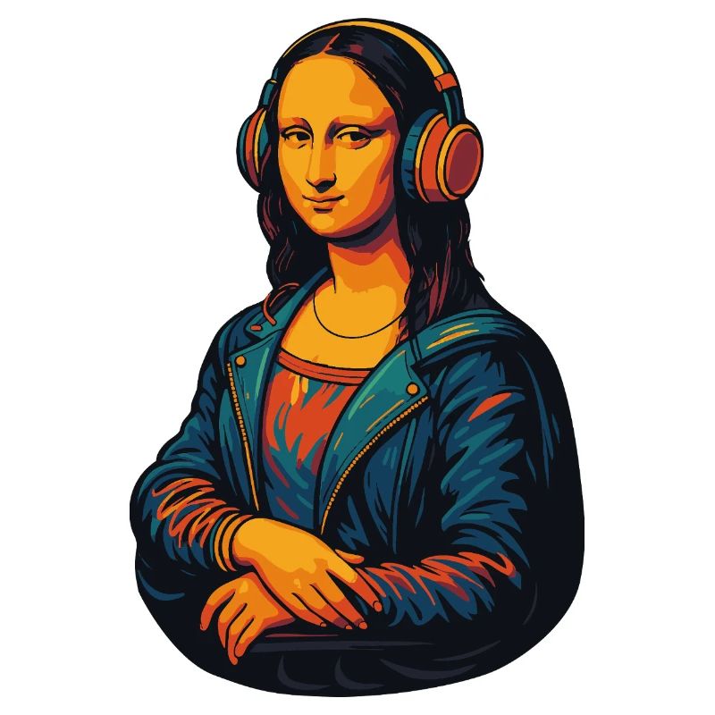 The Mona Lisa (barely) distracted