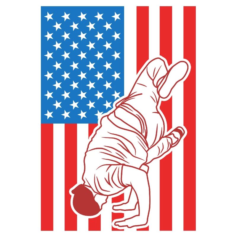 Breakdance USA Flagge
