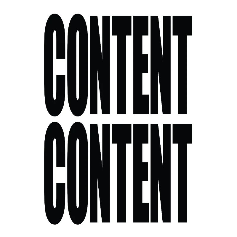 "Content Content" – For Creators, Nerds & Media Men