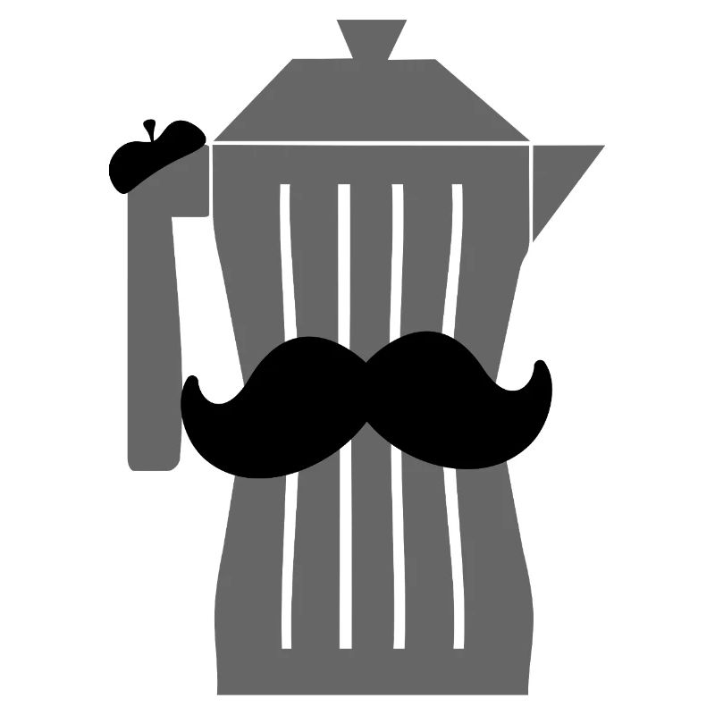 Moustache Espresso Schwarzer Kaffee