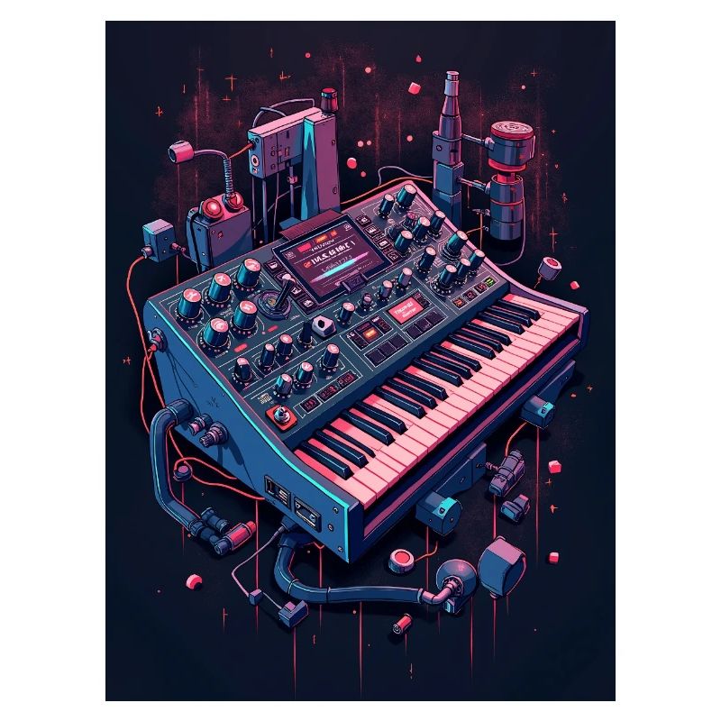 Futuristic Analog Syntheziser