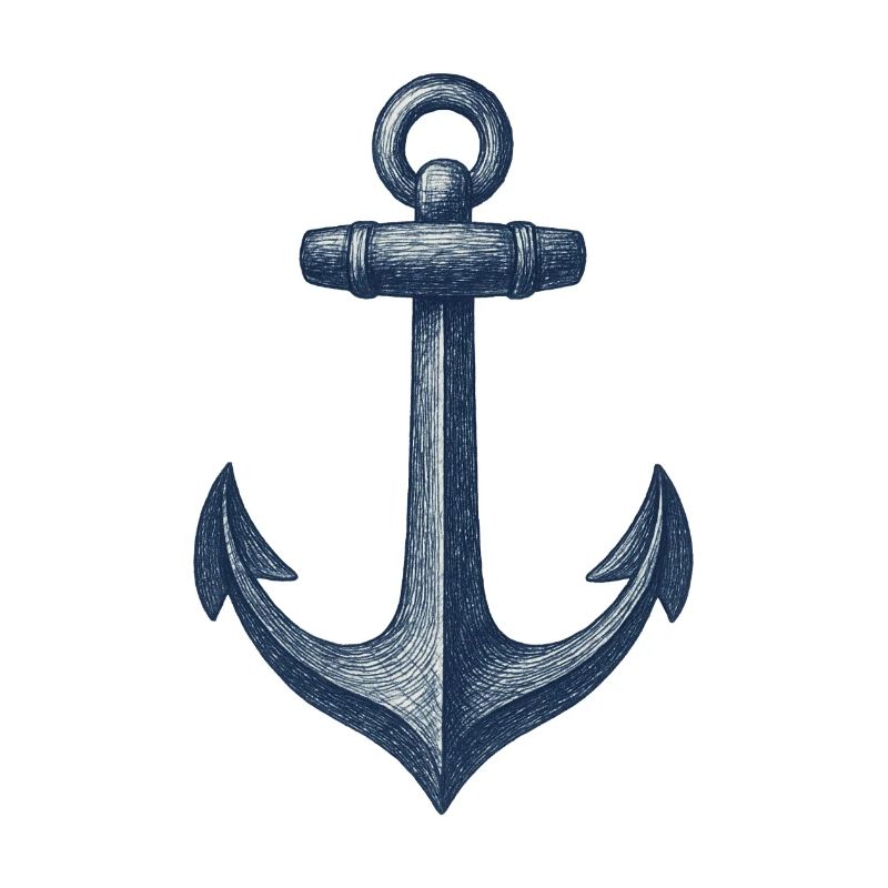 Nautische Anker Illustration